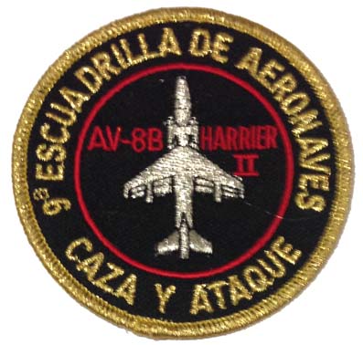 Escudo bordado 9ª Escuadrilla \" Caza y ataque \" Armada Española